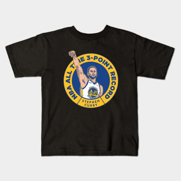 Steph Curry - NBA All Team Kids T-Shirt by Pittih